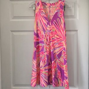 NWOT Lilly Pulitzer XS pink/purple cotton dress